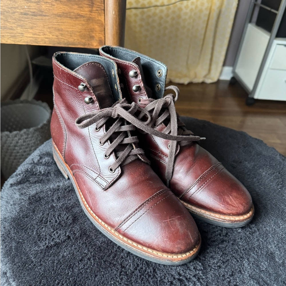 Men’s Thursday Boot Co. Captain Everyday Leather Boots Lace Up Size 8.5 - Picture 2 of 12